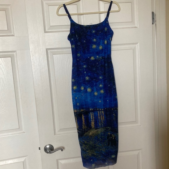 BlackMilk Starry Night Over The Rhône Sheer Bodycon Slip Dress | Sz S | NWOT - Picture 2 of 8